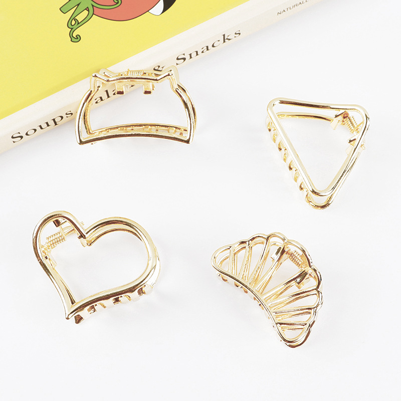 Small Minimalist Hair Claw Cli - Gold 6138 review and price