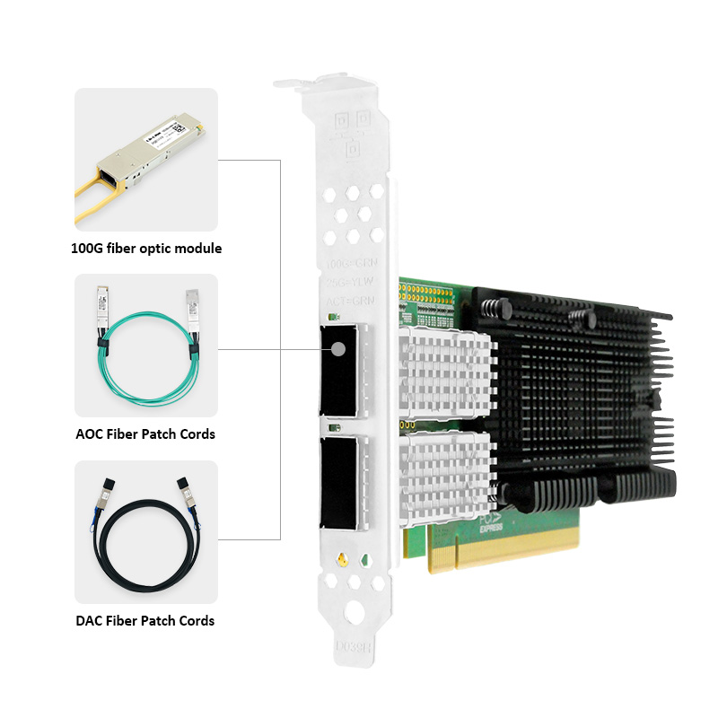 LR-LINK 1014PF 100G Network Ca - 100Gbe Qsfp28 Network Card review and price
